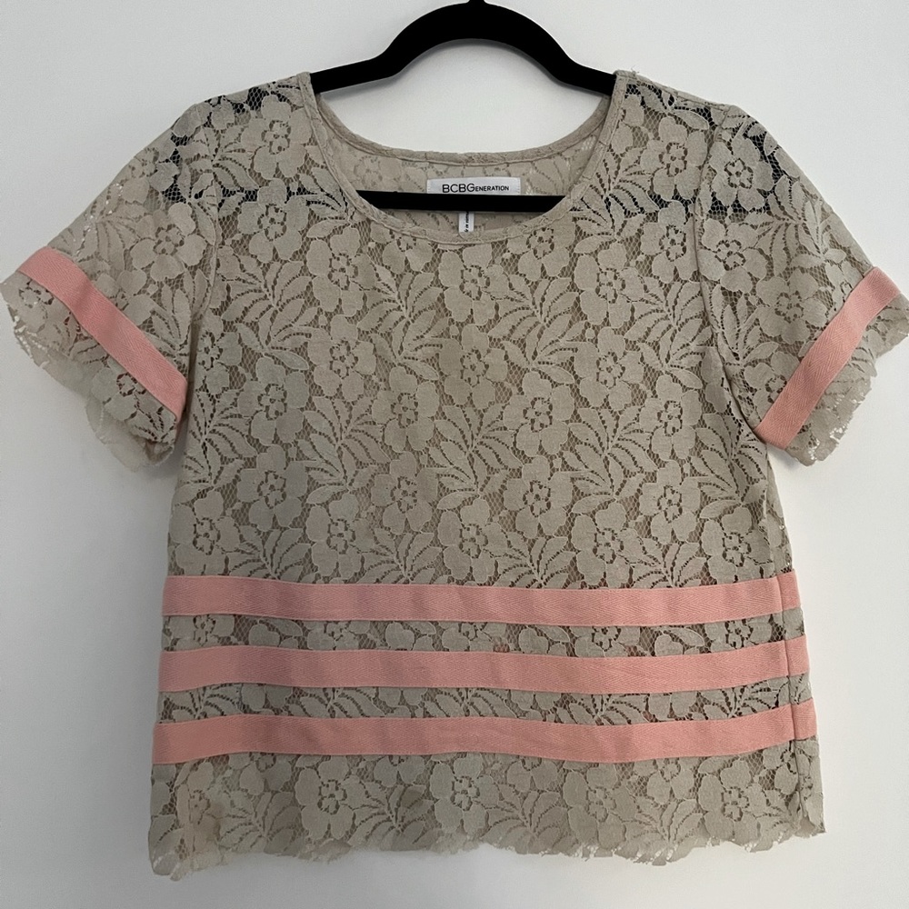 BCBG Generation lace shirt